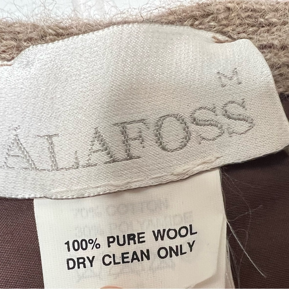 Alafoss Nordic Women’s Zip Front Iceland 100% Wool Sweater Vest Medium 458 - Picture 2 of 3